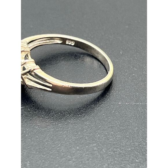 NV Signed Prong Set Oval Sapphire 925 Sterling Silver Ring Sz 9.50 - Picture 7 of 9